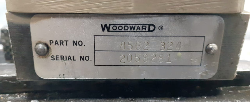 WOODWARD GOVERNOR 2743858 A8563 750 &AMP; 8562 324